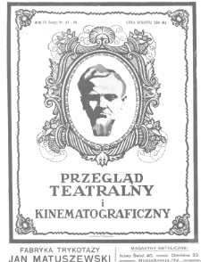 Przegląd Teatralny i Kinematograficzny nr 47/48 (1922)