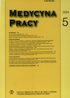 X Krajowy Zjazd Naukowy Polskiego Towarzystwa Medycyny Pracy. Polska medycyna pracy w zjednoczonej Europie.